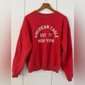American Eagle Outfitters Red Sweatshirt XS